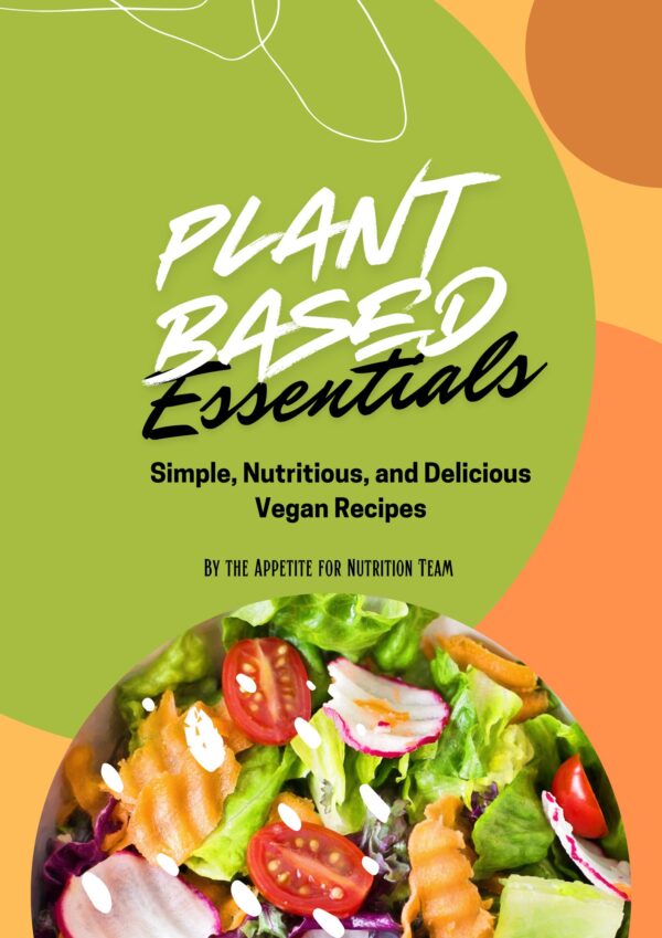 plant based essentials recipe book cover