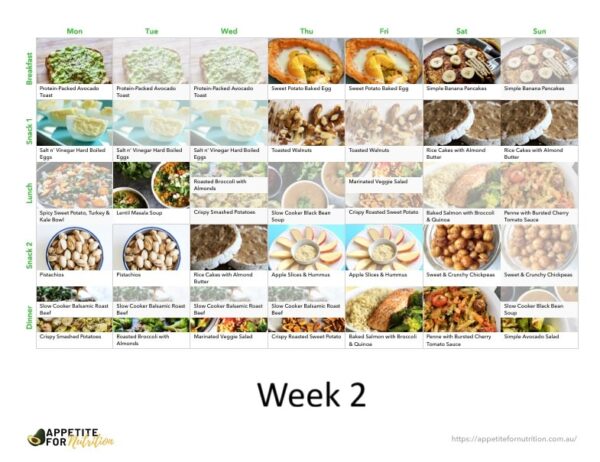 21 Day Real Food Real Quick Meal Plan (21 days)
