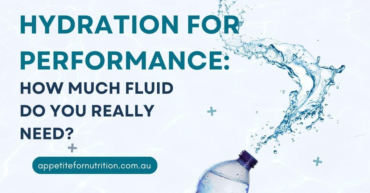 Hydration for performance during exercise and training