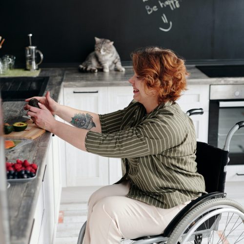 Lady in wheelchair Lady in wheelchair